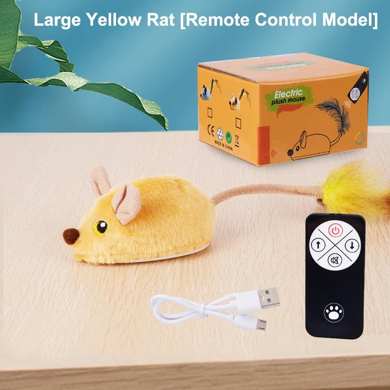 Remote Control Electric Mouse Cat Toy – Interactive & Rechargeable